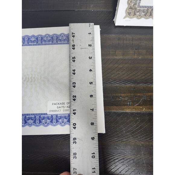 Lot Of 3 Blank Certificate‎ Paper 8-1/2 x 11" Wolcotts Each 100/Pack - Picture 9 of 10